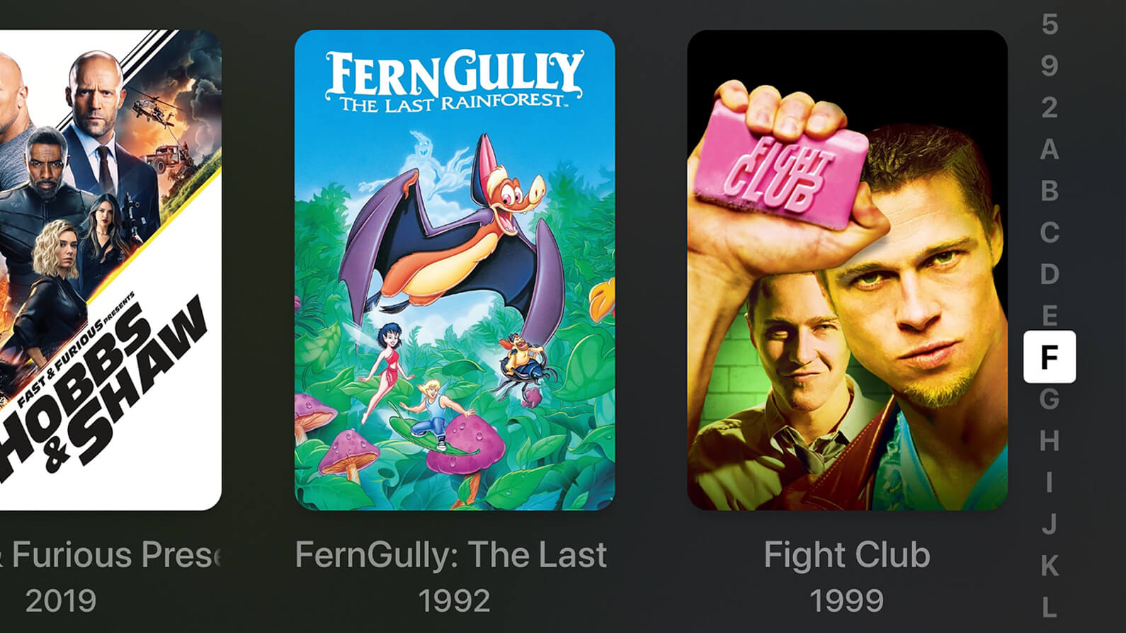 Alphabet scrollbars Alphabet scrollbars